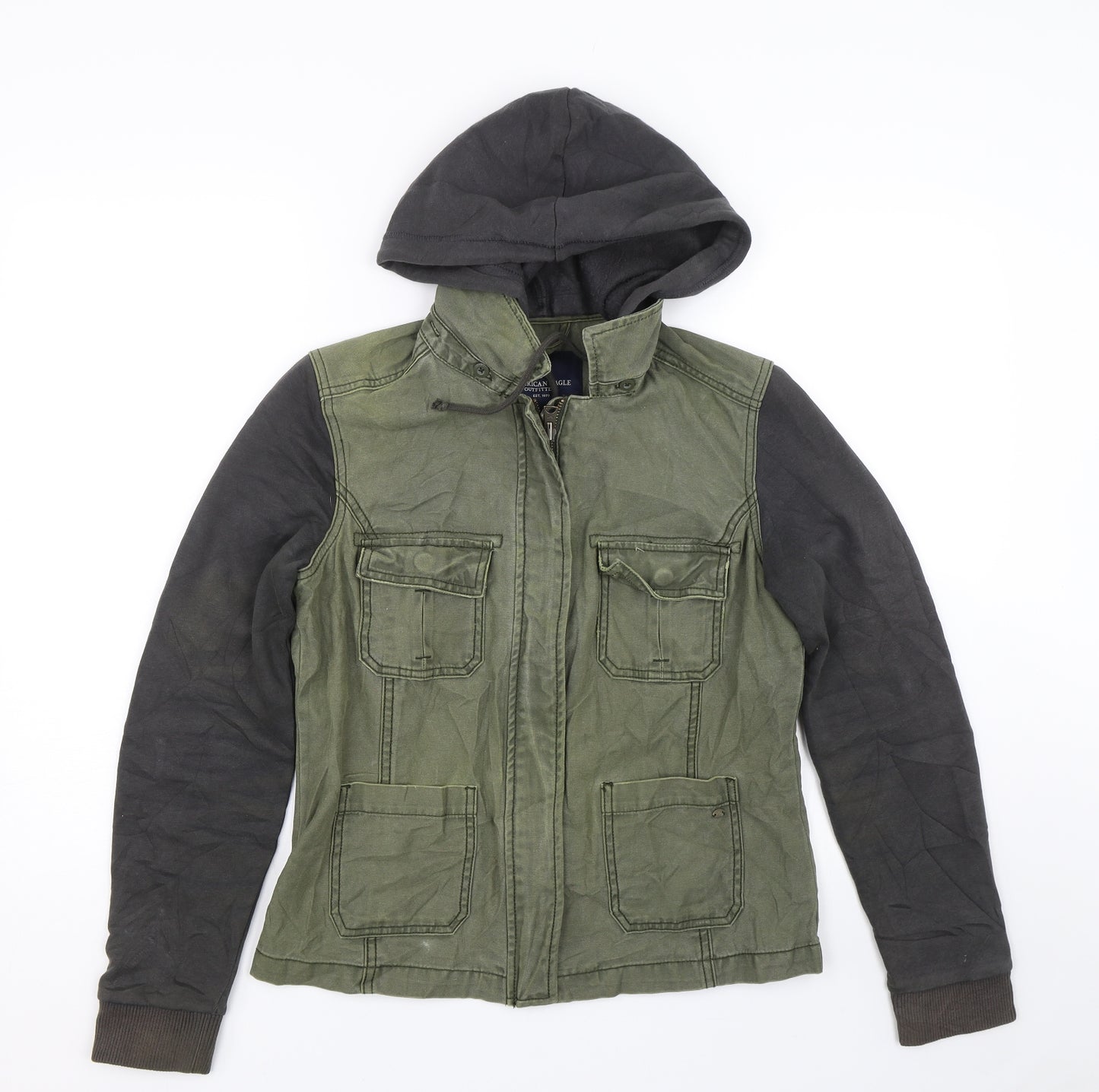 American eagle Mens Green   Full Zip Hoodie Size M