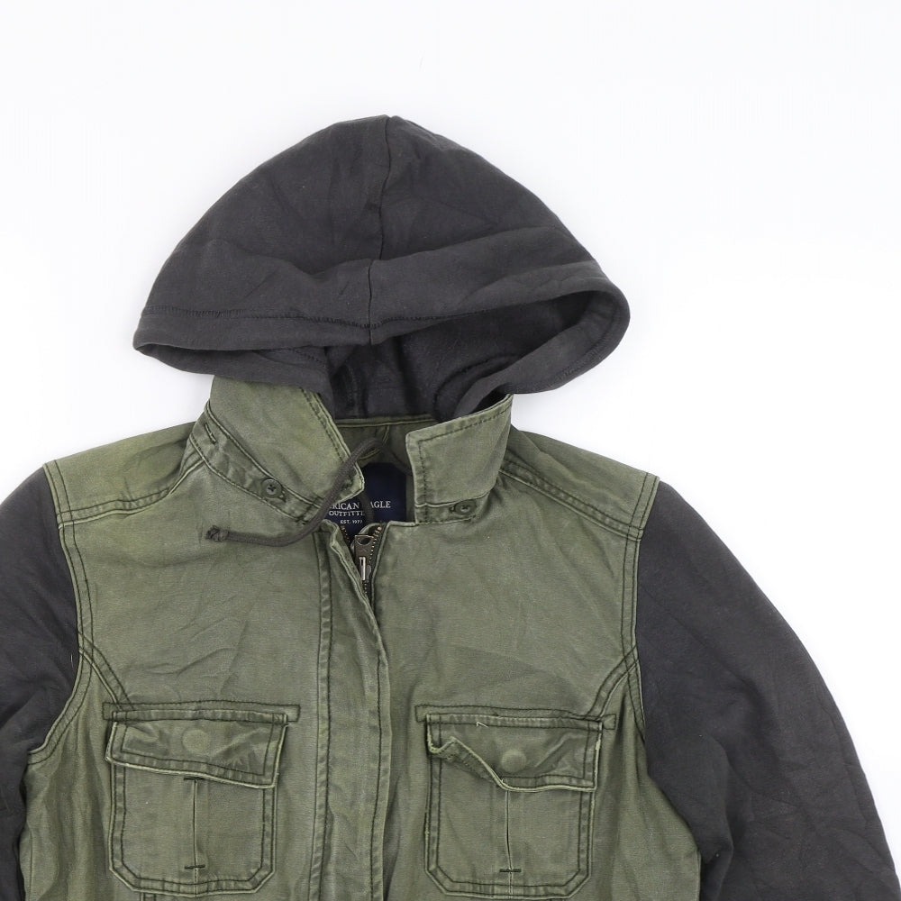 American eagle Mens Green   Full Zip Hoodie Size M