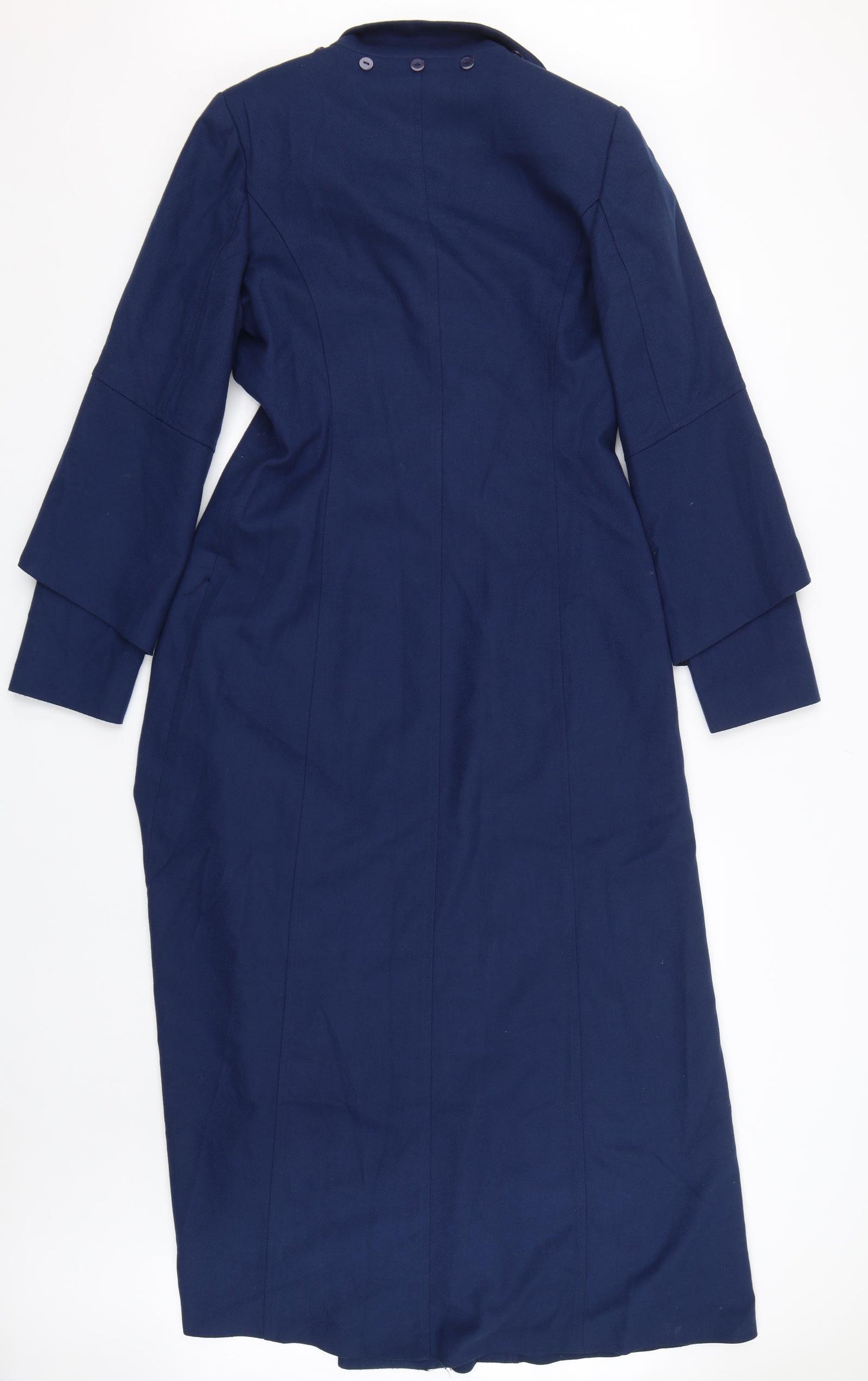 ilkimi Womens Blue   Trench Coat Coat Size 8