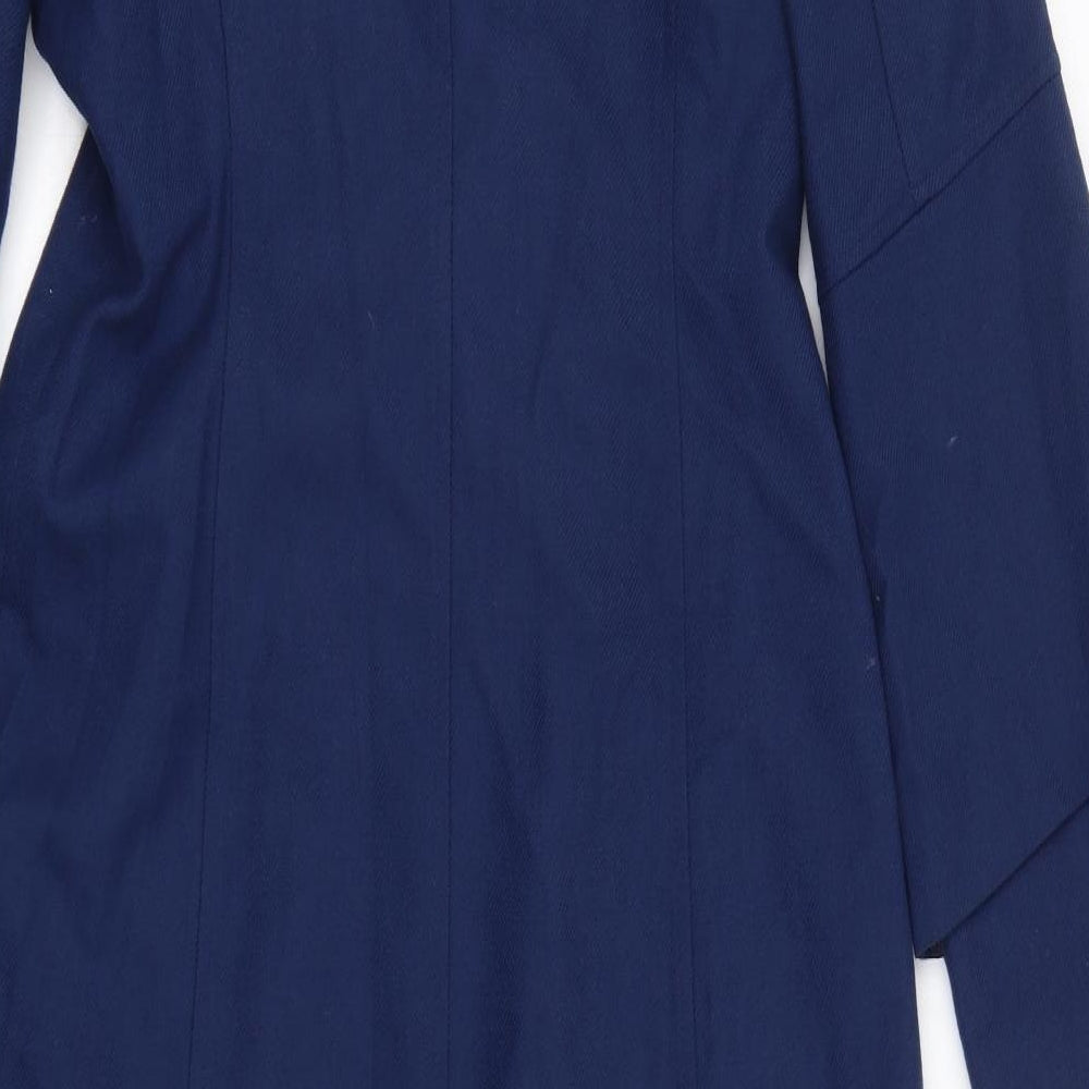 ilkimi Womens Blue   Trench Coat Coat Size 8