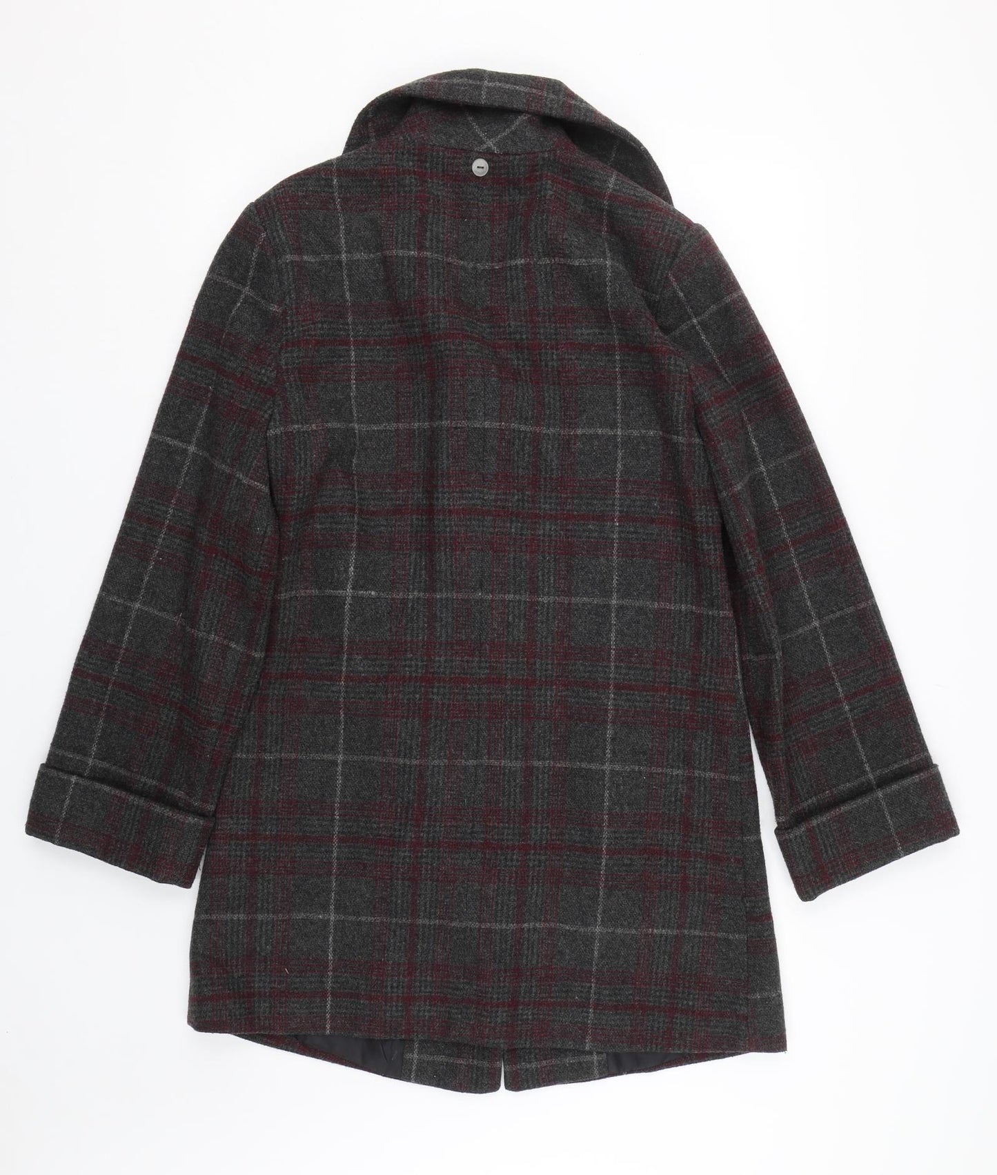 Autonomy Womens Gold Check  Overcoat Coat Size 10