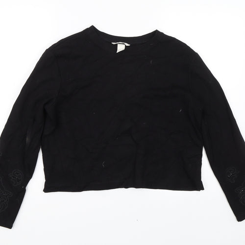H&M Womens Black   Basic T-Shirt Size S