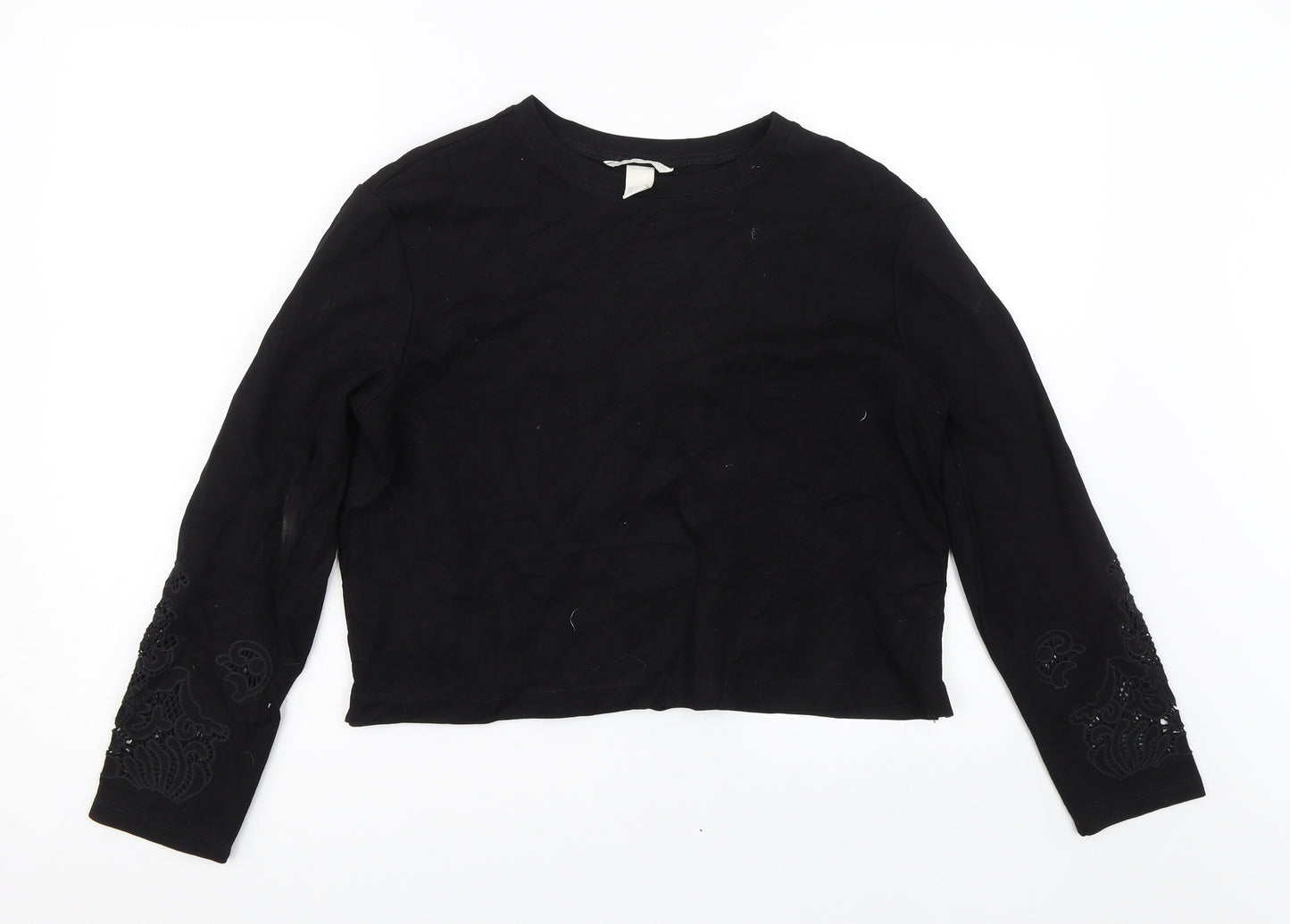 H&M Womens Black   Basic T-Shirt Size S