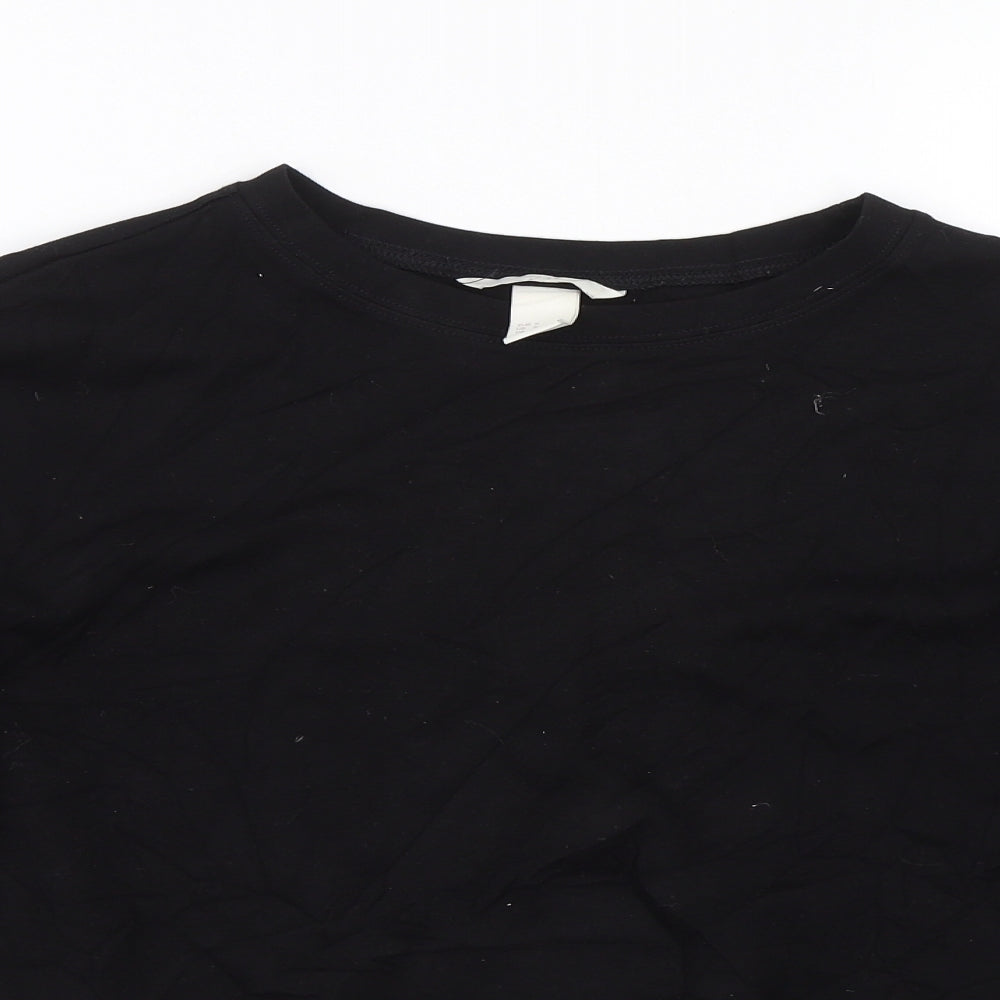 H&M Womens Black   Basic T-Shirt Size S