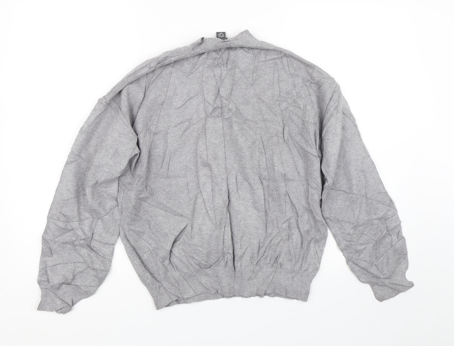 Primark Womens Grey Floral  Pullover Jumper Size L