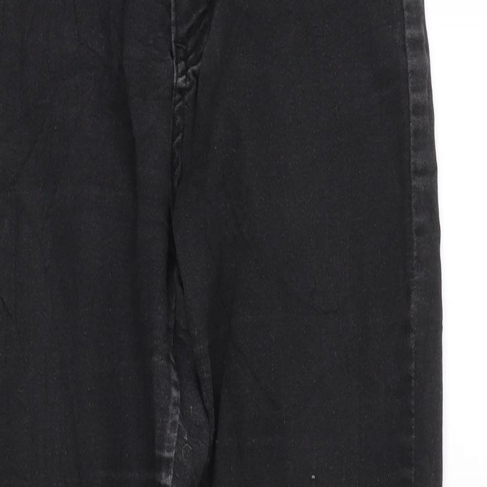 Boohoo Womens Black  Denim Skinny Jeans Size 4 L23 in