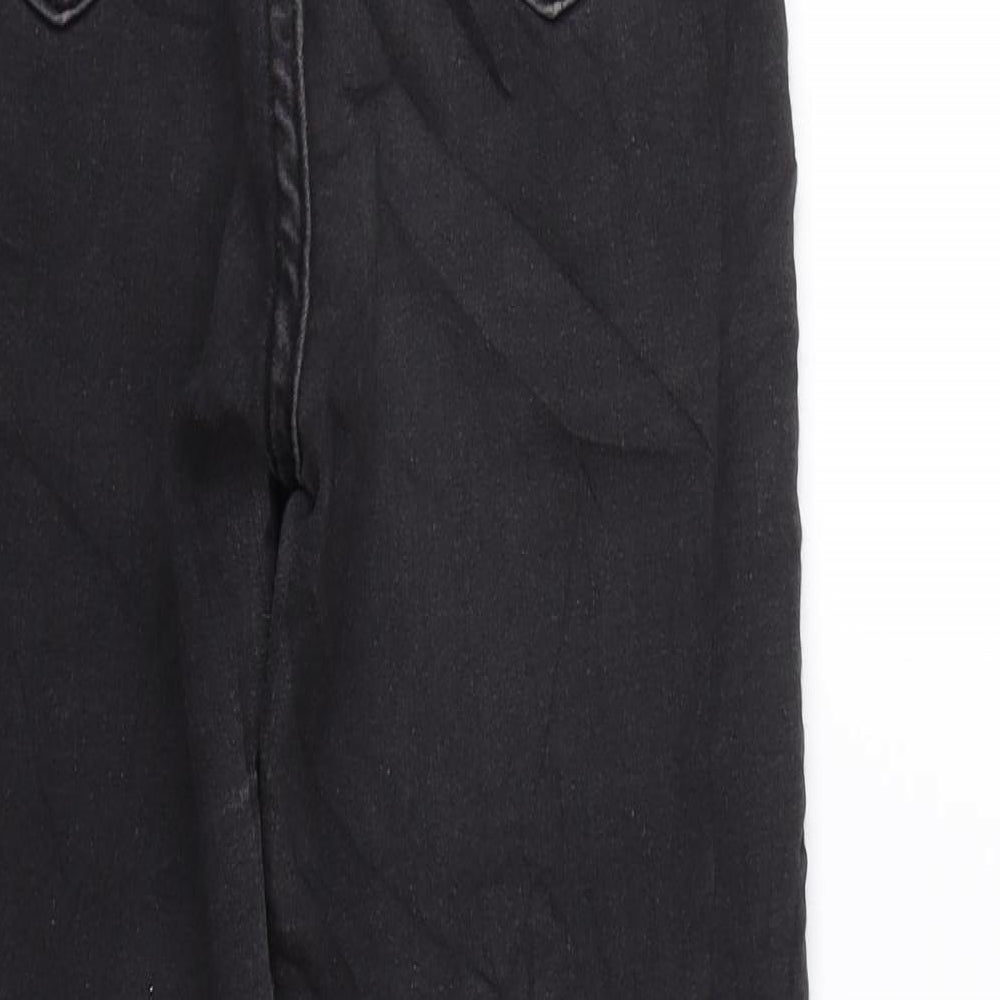 Boohoo Womens Black  Denim Skinny Jeans Size 4 L23 in