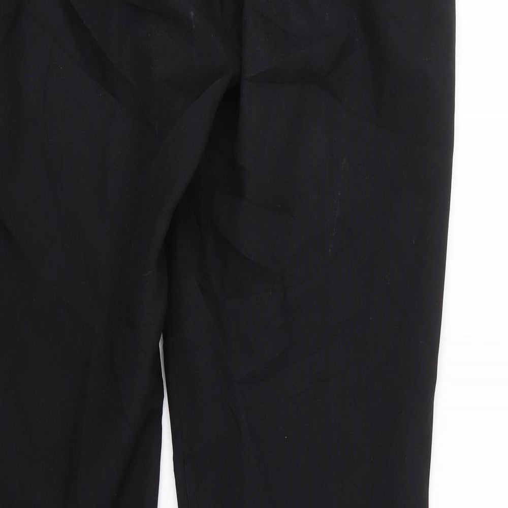 Peacocks Womens Black   Trousers  Size 10 L30 in