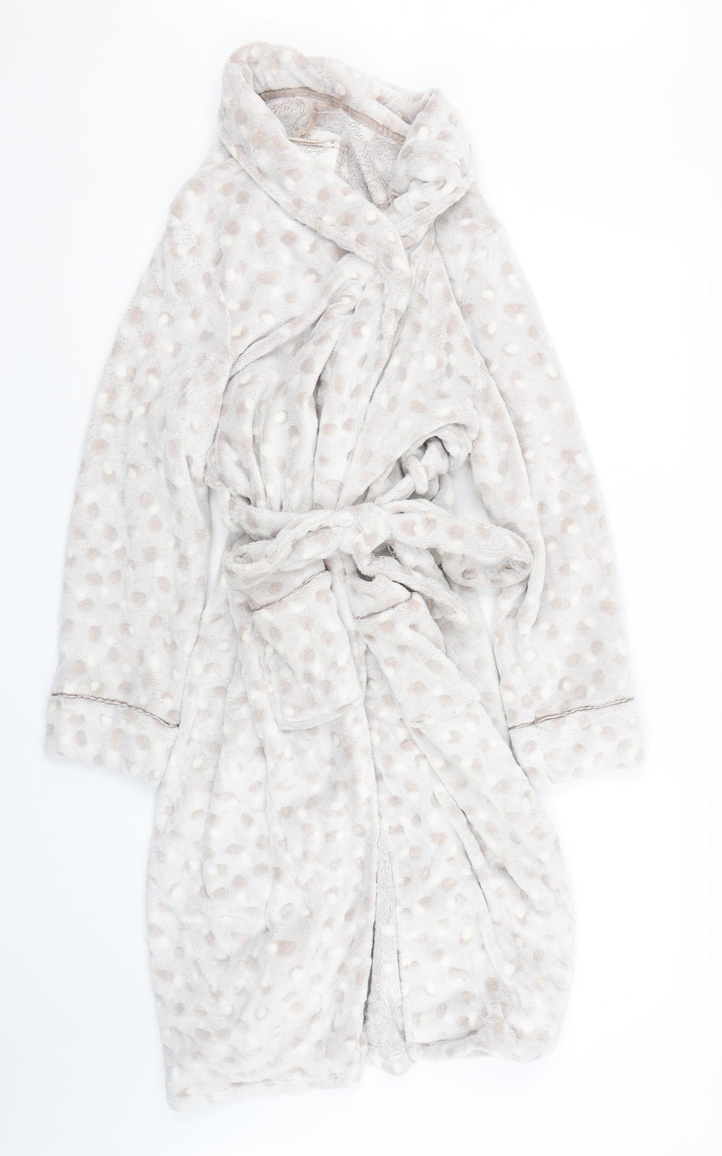 love to lounge Womens Beige Polka Dot  Babydoll Gown Size M