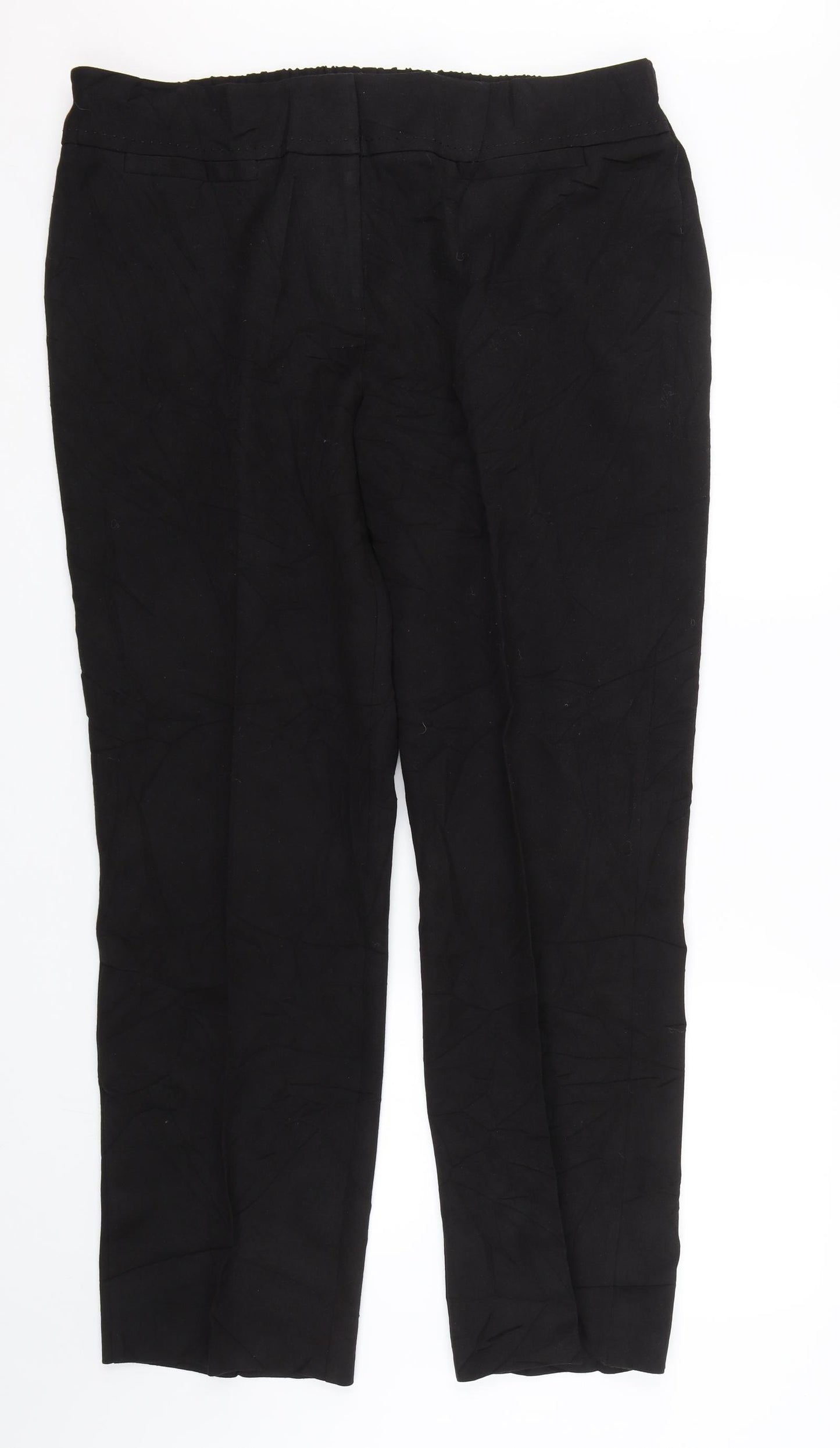 Preworn Womens Black   Trousers  Size 18 L27.5 in