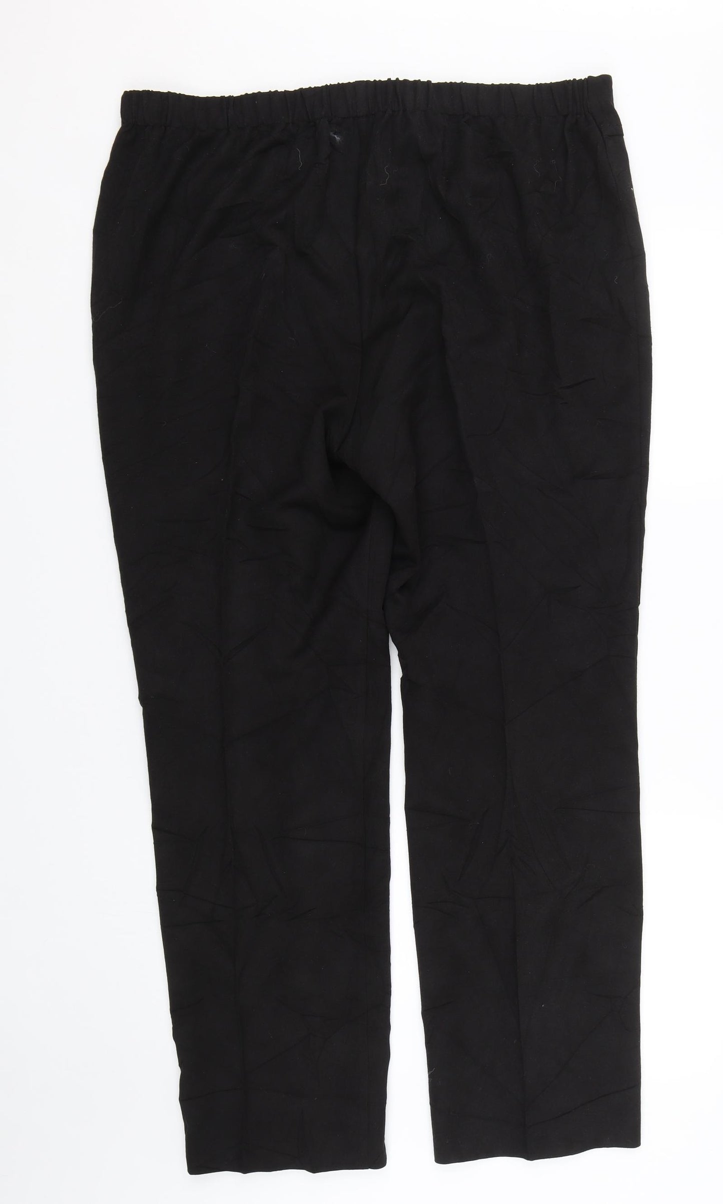 Preworn Womens Black   Trousers  Size 18 L27.5 in