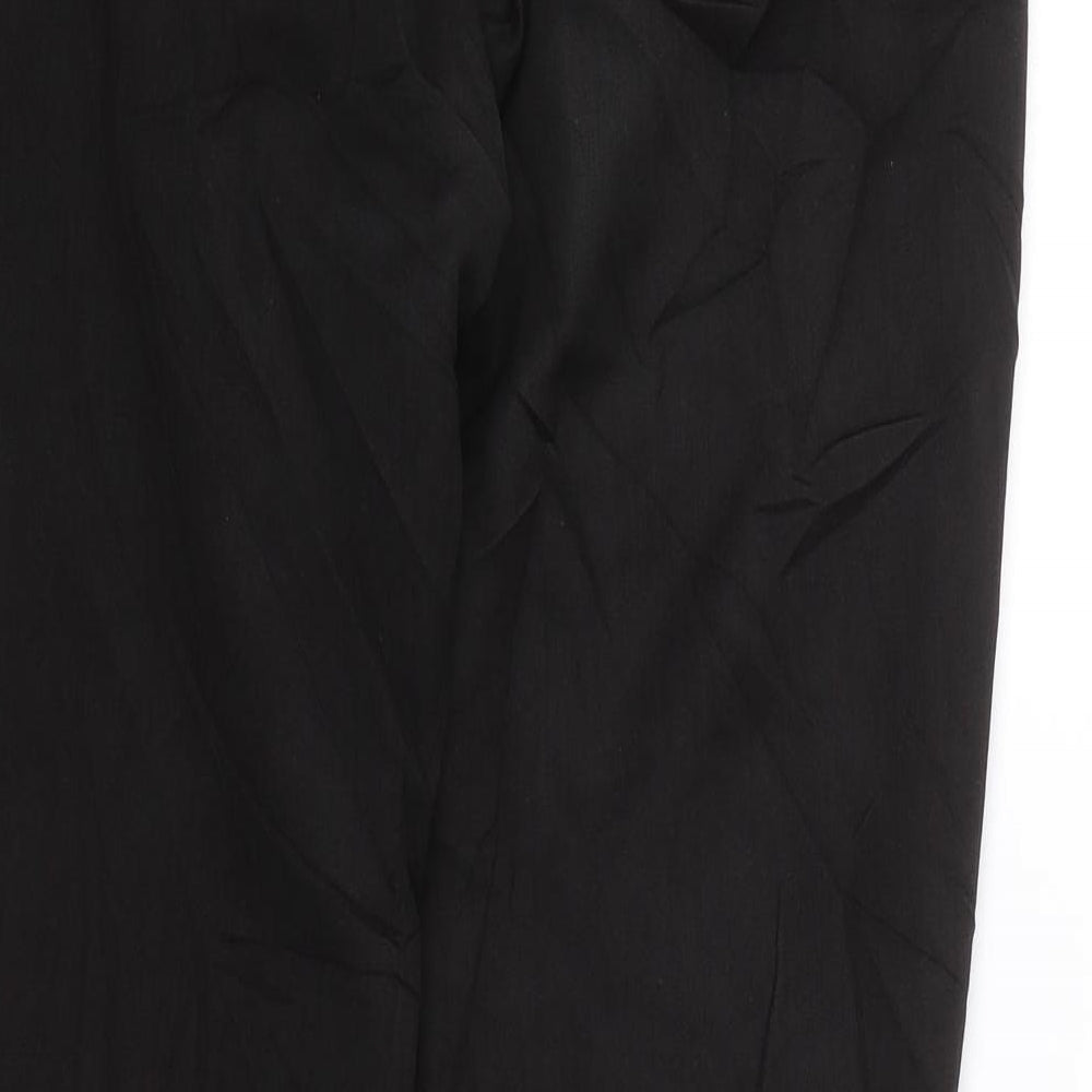 Papaya Womens Black   Trousers  Size 12 L27 in