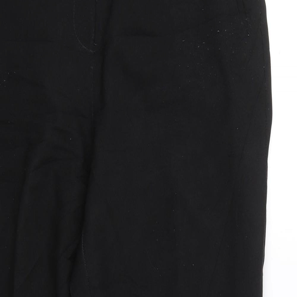 Peacocks Womens Black   Trousers  Size 12 L28 in