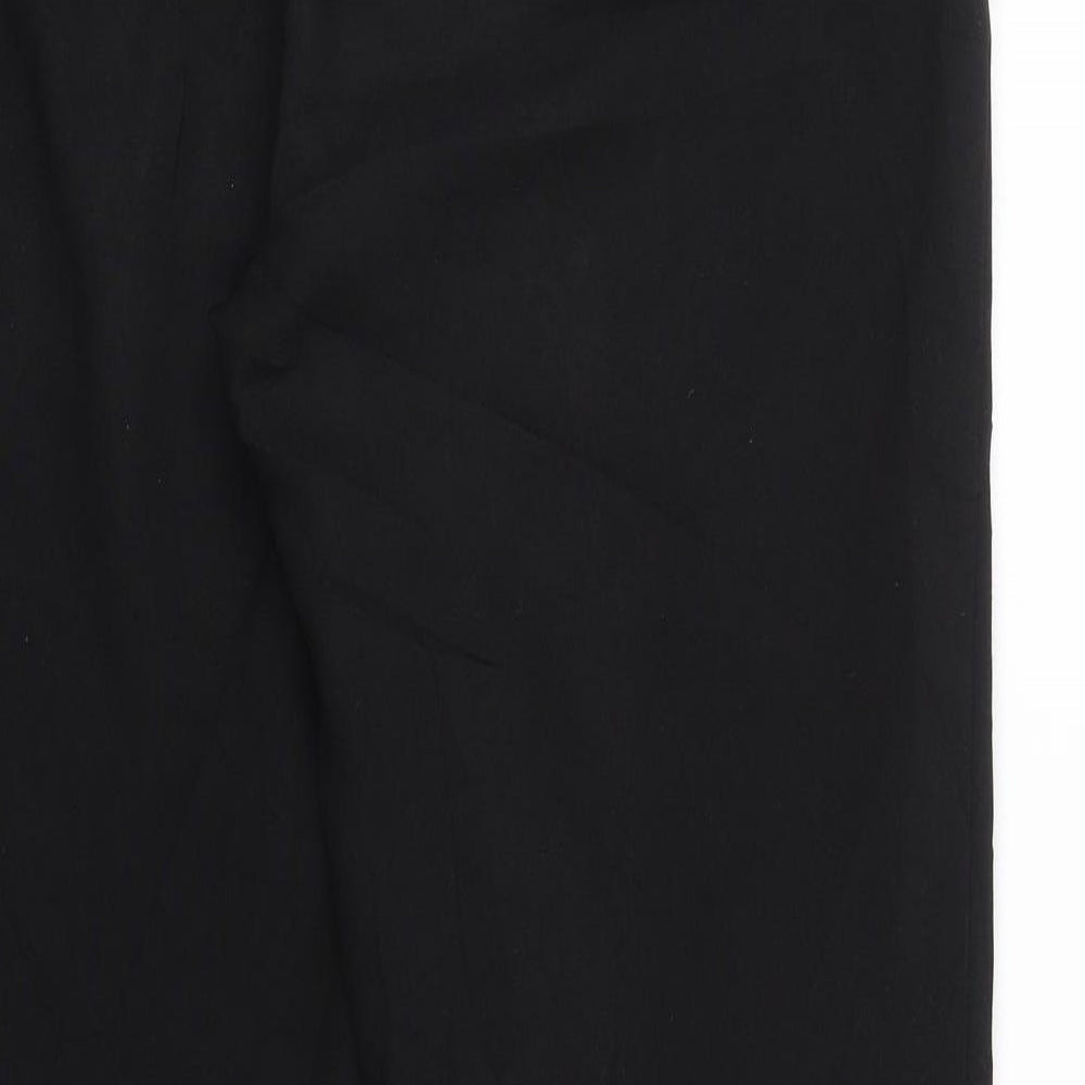 Peacocks Womens Black   Trousers  Size 12 L28 in