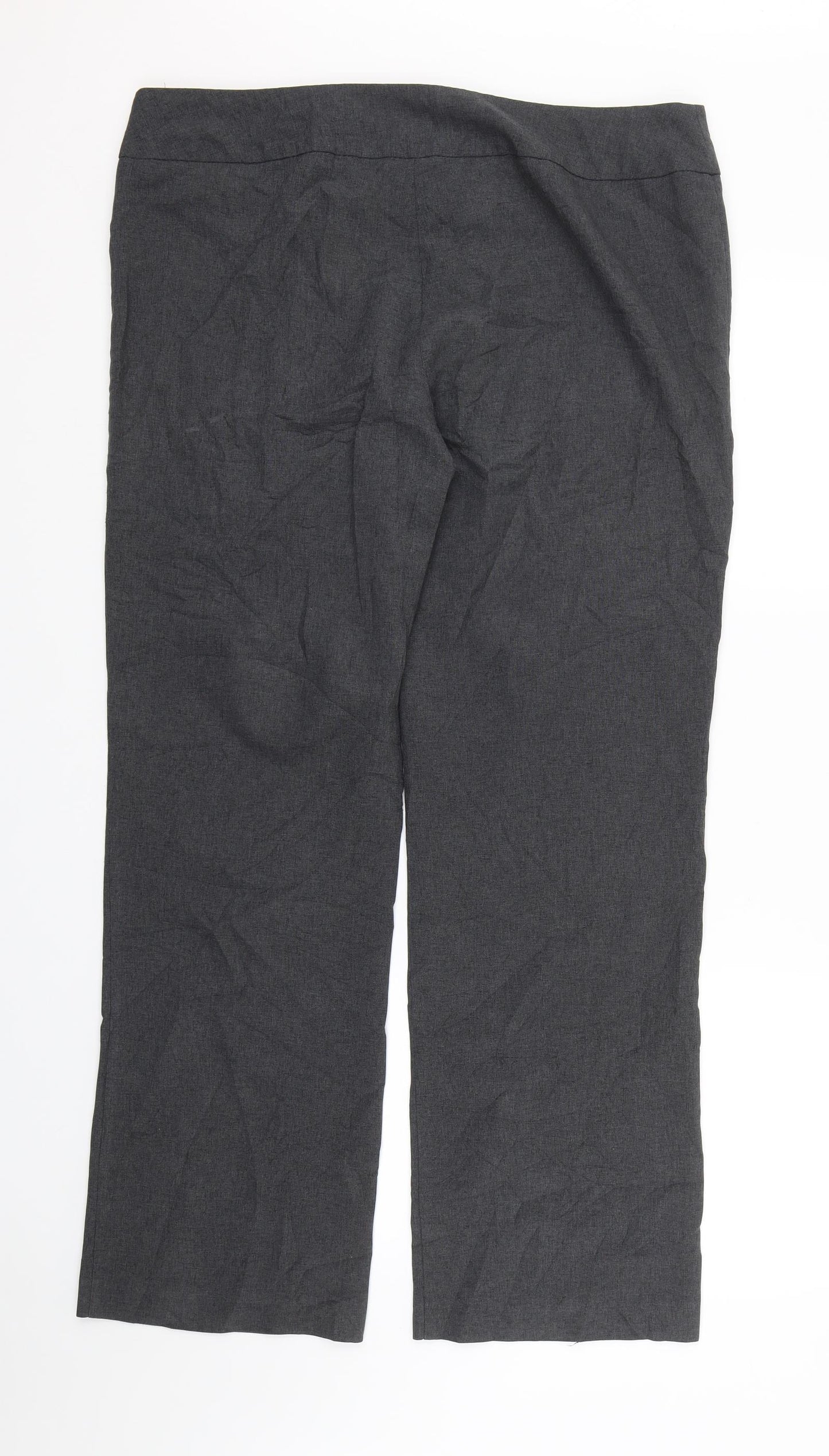 George Womens Grey   Trousers  Size 16 L27 in