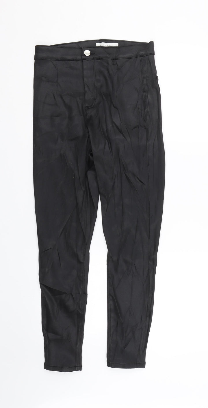 Topshop Womens Black Trousers Size 30 L25 in