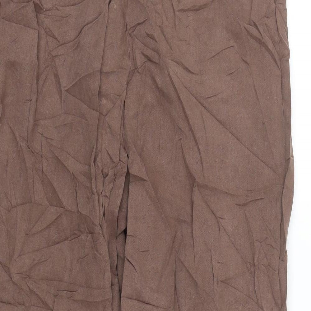 M&S Womens Brown   Trousers  Size 14 L25 in