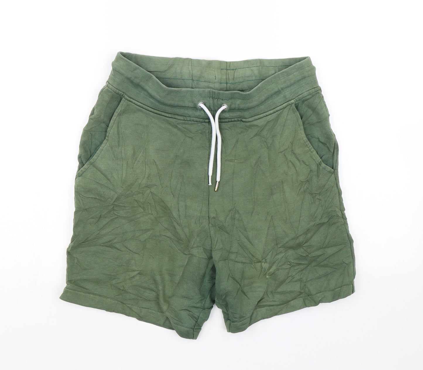 H&M Mens Green   Sweat Shorts Size S