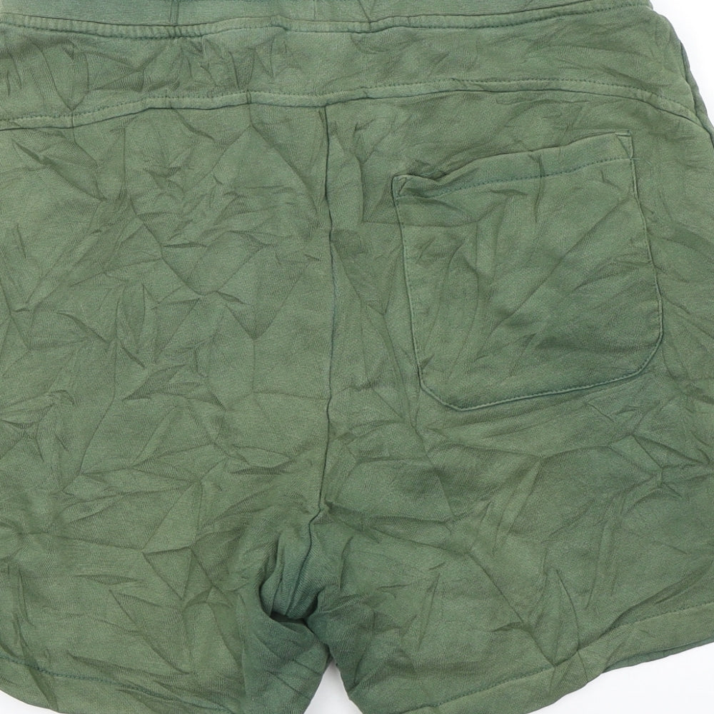 H&M Mens Green   Sweat Shorts Size S