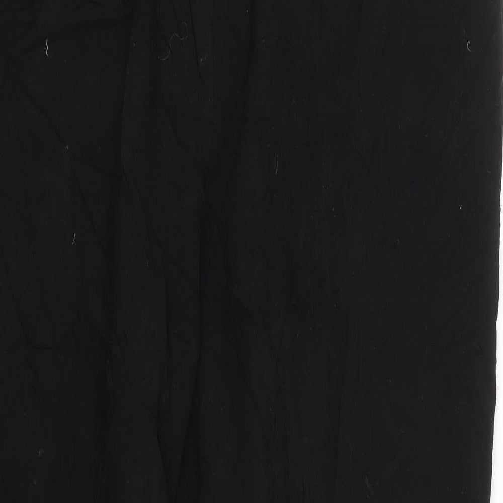 M&S Womens Black   Trousers  Size 16 L25 in