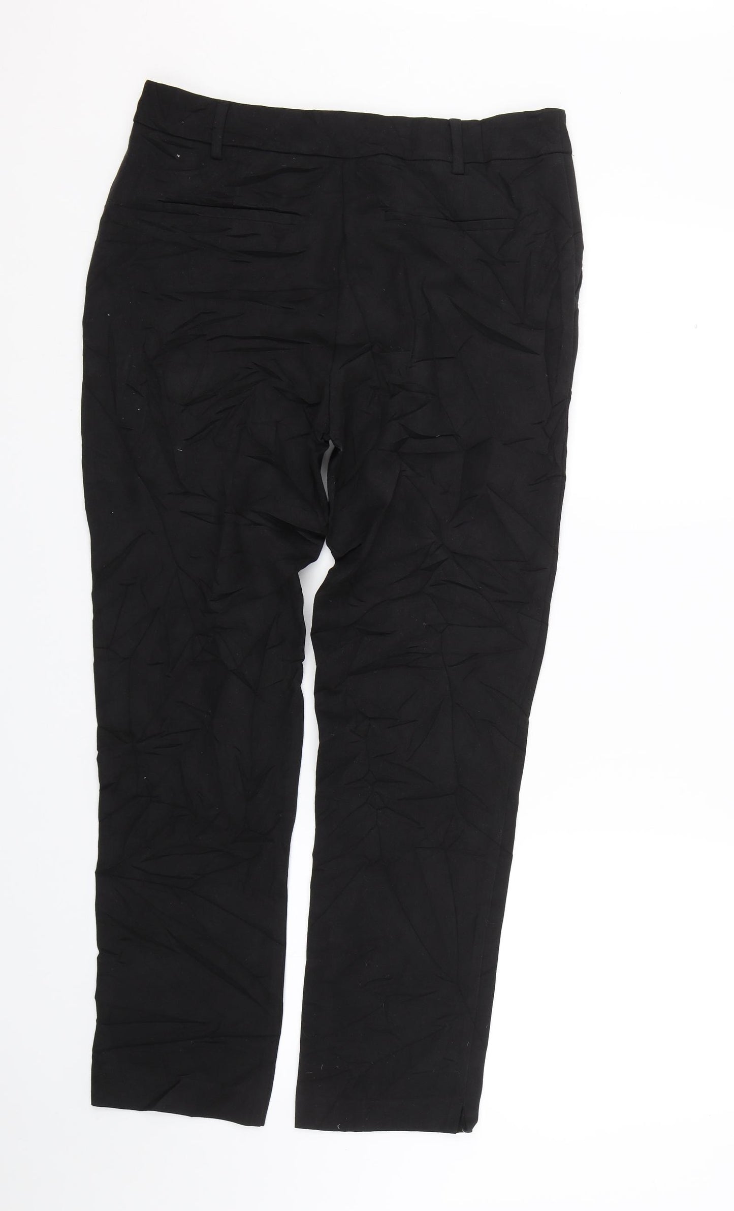 Papaya Womens Black   Trousers  Size 10 L26 in
