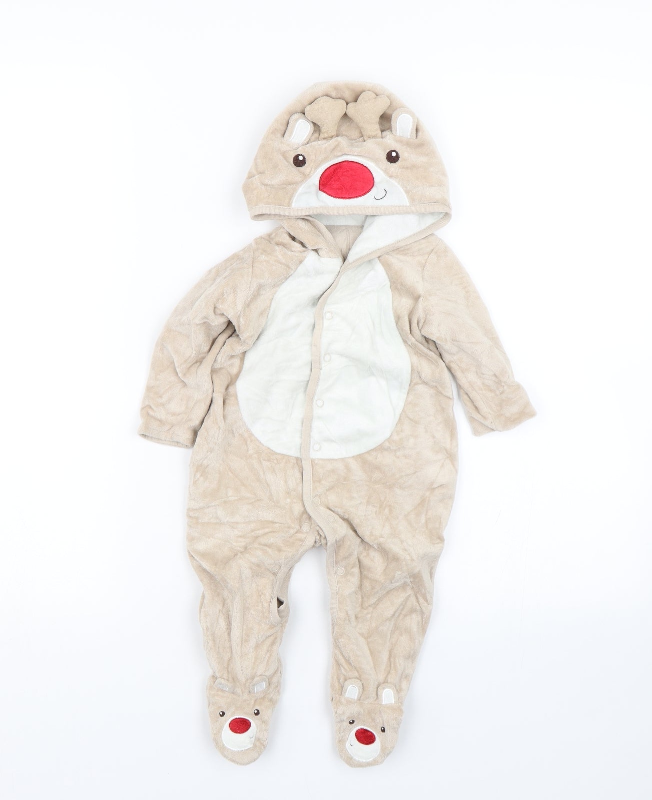 George Baby Brown   Babygrow One-Piece Size 6-9 Months