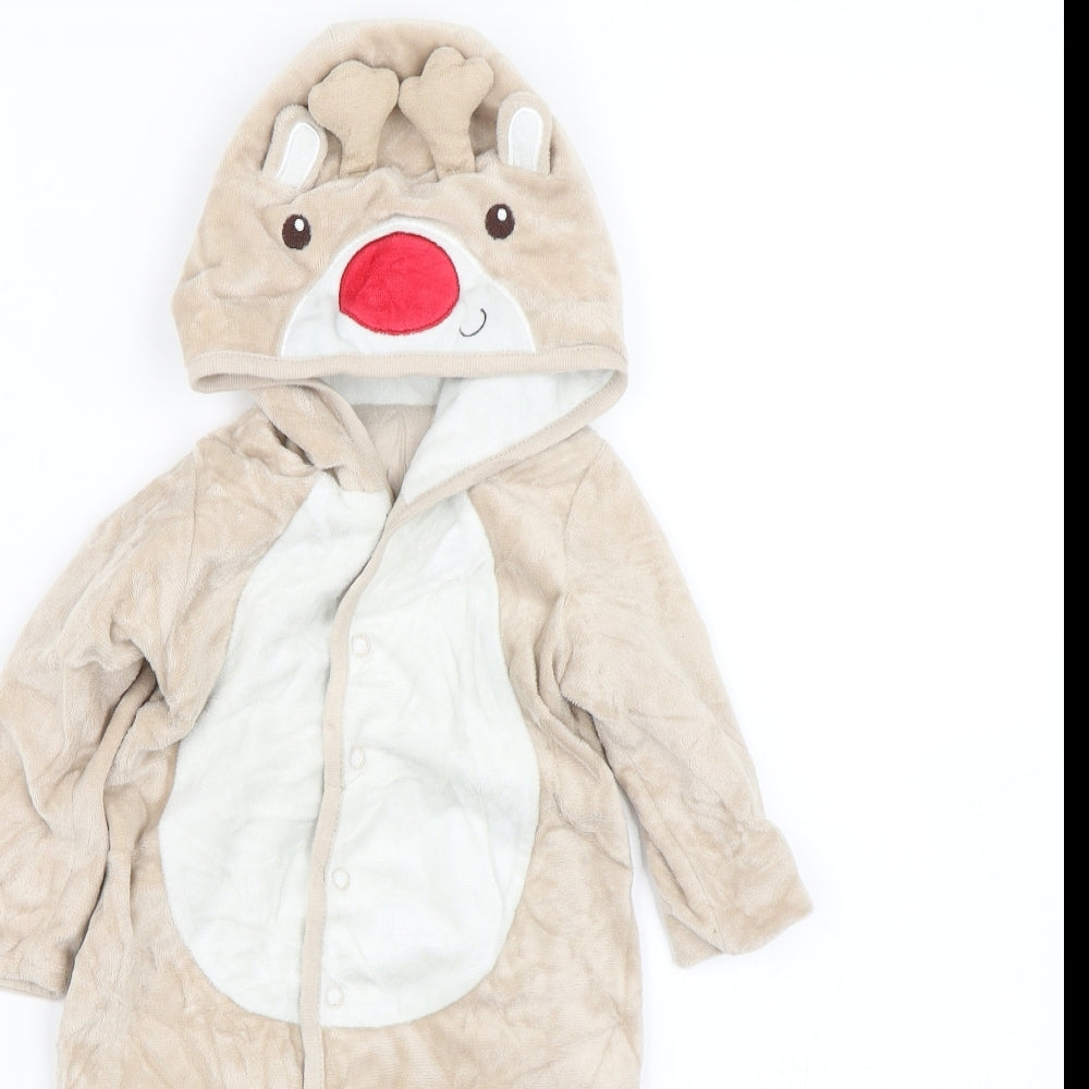 George Baby Brown   Babygrow One-Piece Size 6-9 Months