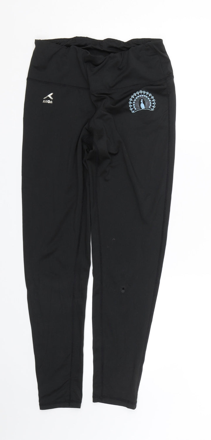 Akoa Womens Black   Compression Trousers Size XS L25 in