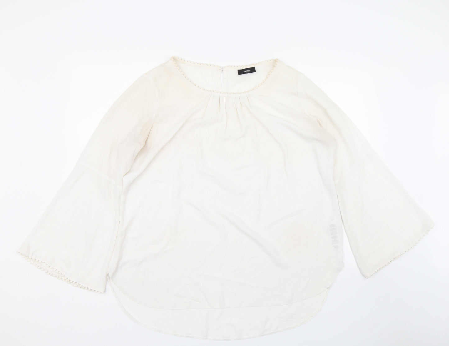 Wallis Womens White   Basic Blouse Size L