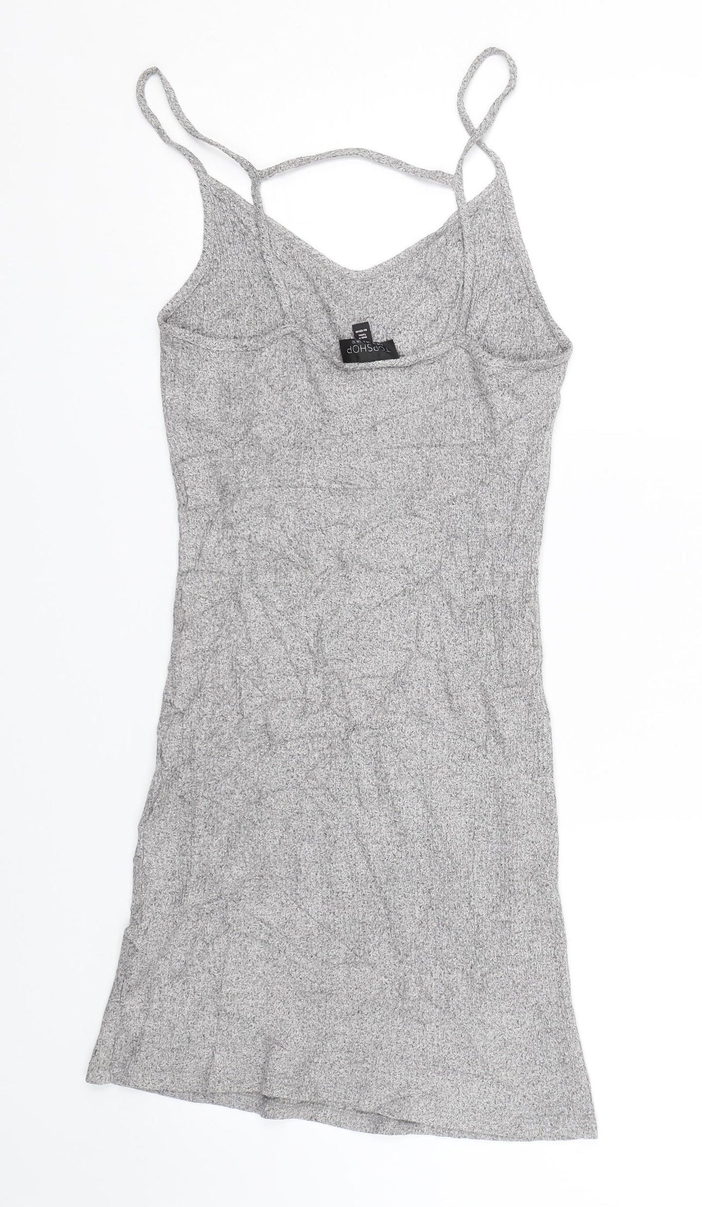 Topshop Womens Grey   Tank Dress  Size 10