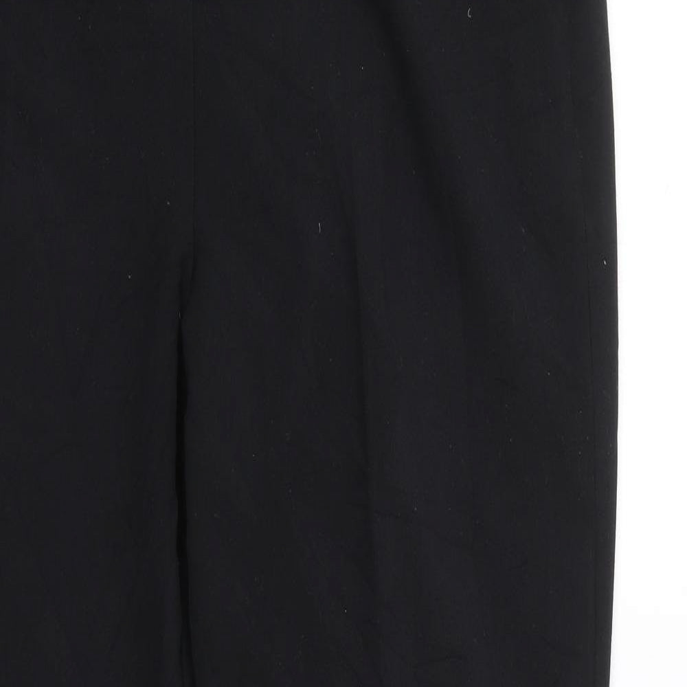 M&S Womens Black   Trousers  Size 14 L27 in