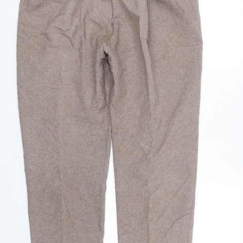 Preworn Womens Brown   Trousers  Size 18 L27.5 in