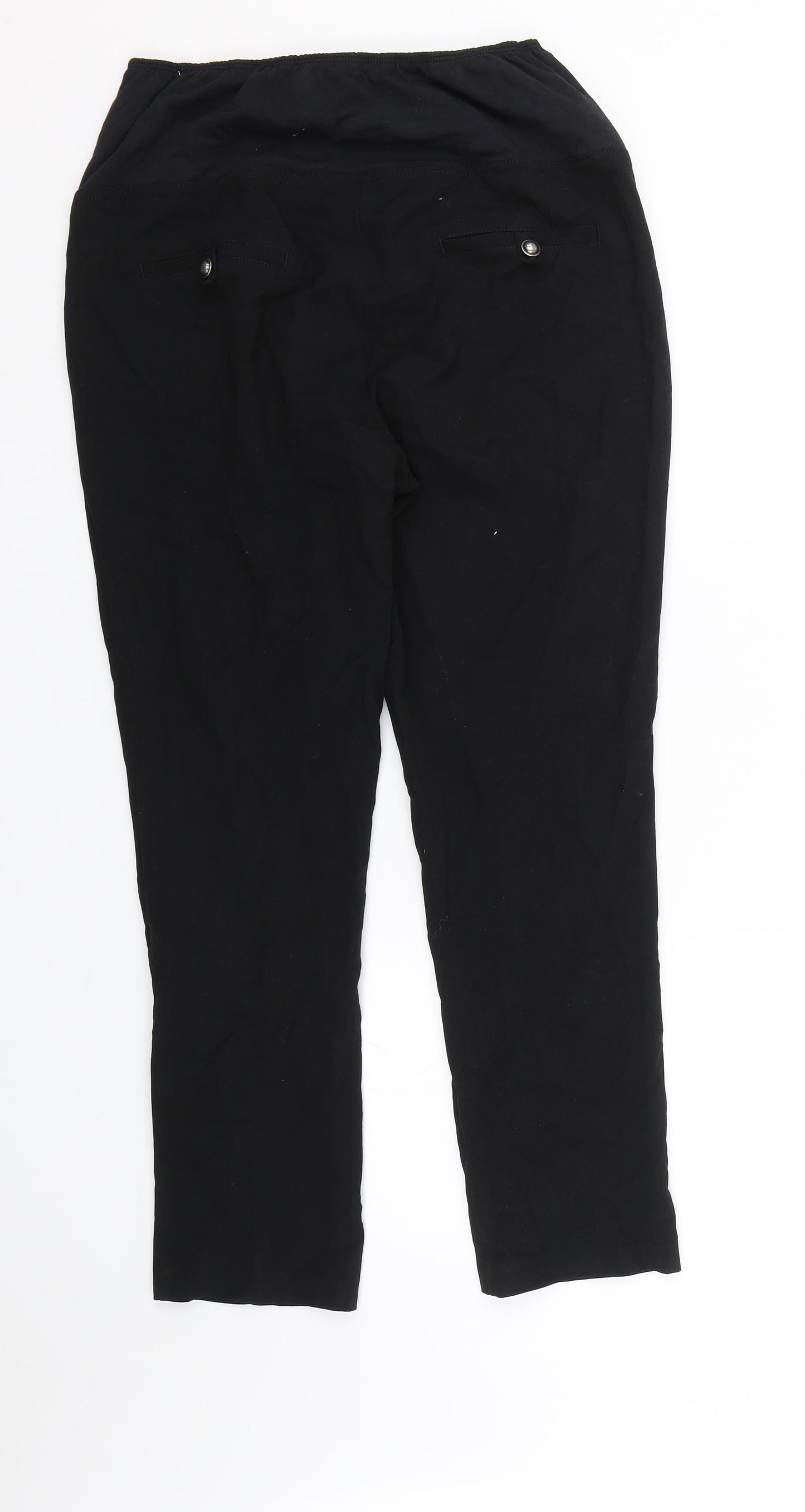 Next Maternity Womens Black   Trousers  Size 12 L25 in