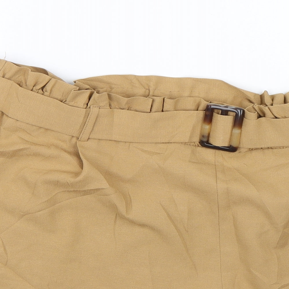 George Womens Brown   Paperbag Shorts Size 16