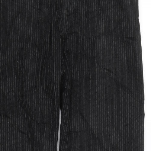 NEXT Womens Black Striped  Trousers  Size 32 L30 in