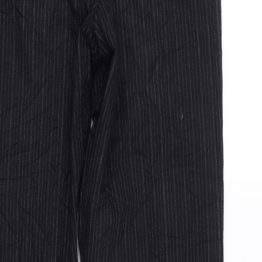 NEXT Womens Black Striped  Trousers  Size 32 L30 in