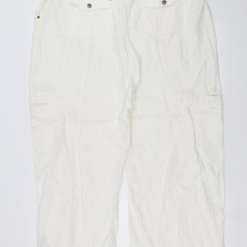 Cherokee Womens White   Trousers  Size 42 in L30 in
