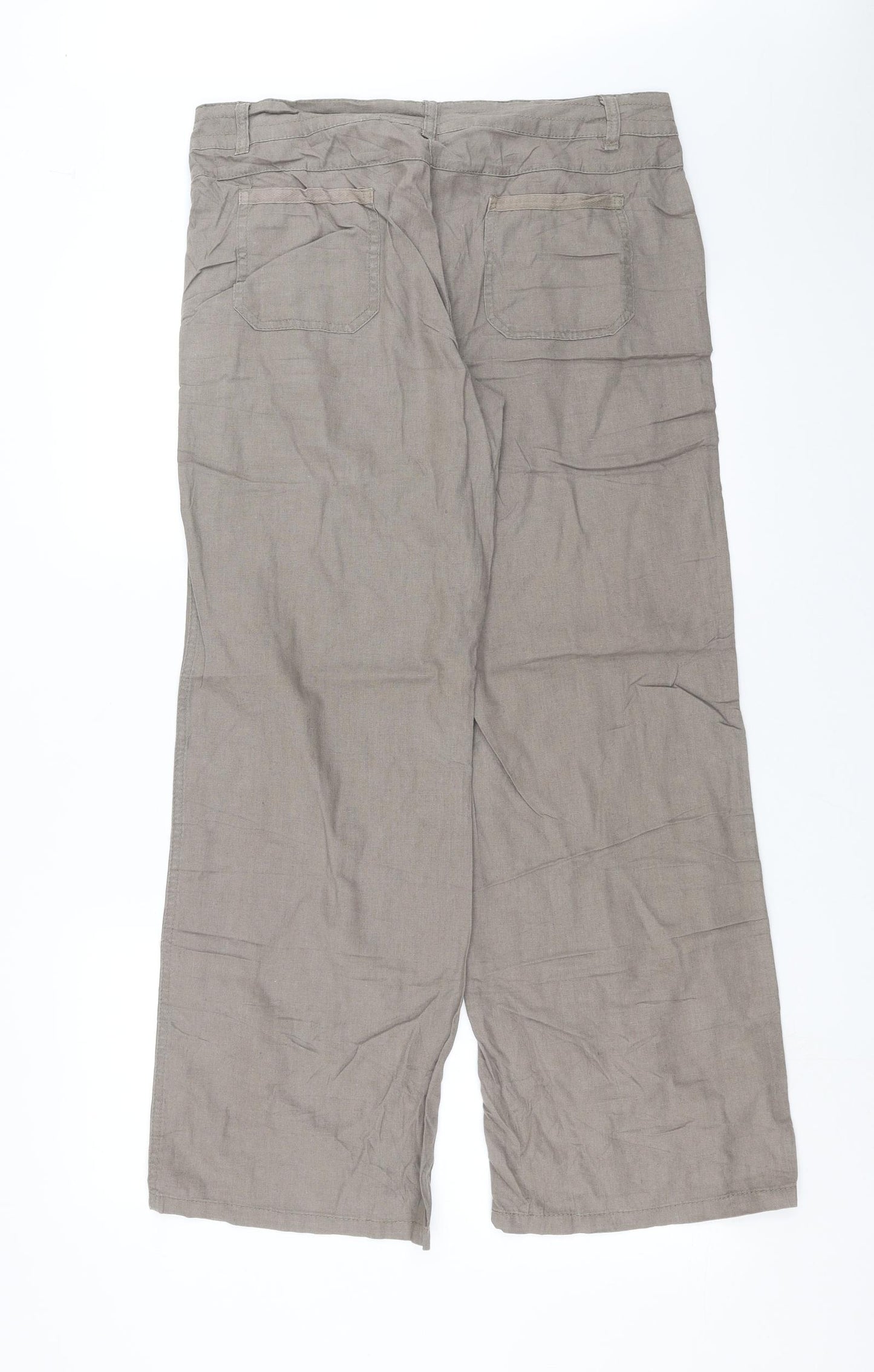 TU Womens Brown   Trousers  Size 12 L29 in