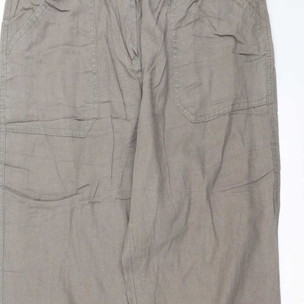 TU Womens Brown   Trousers  Size 12 L29 in