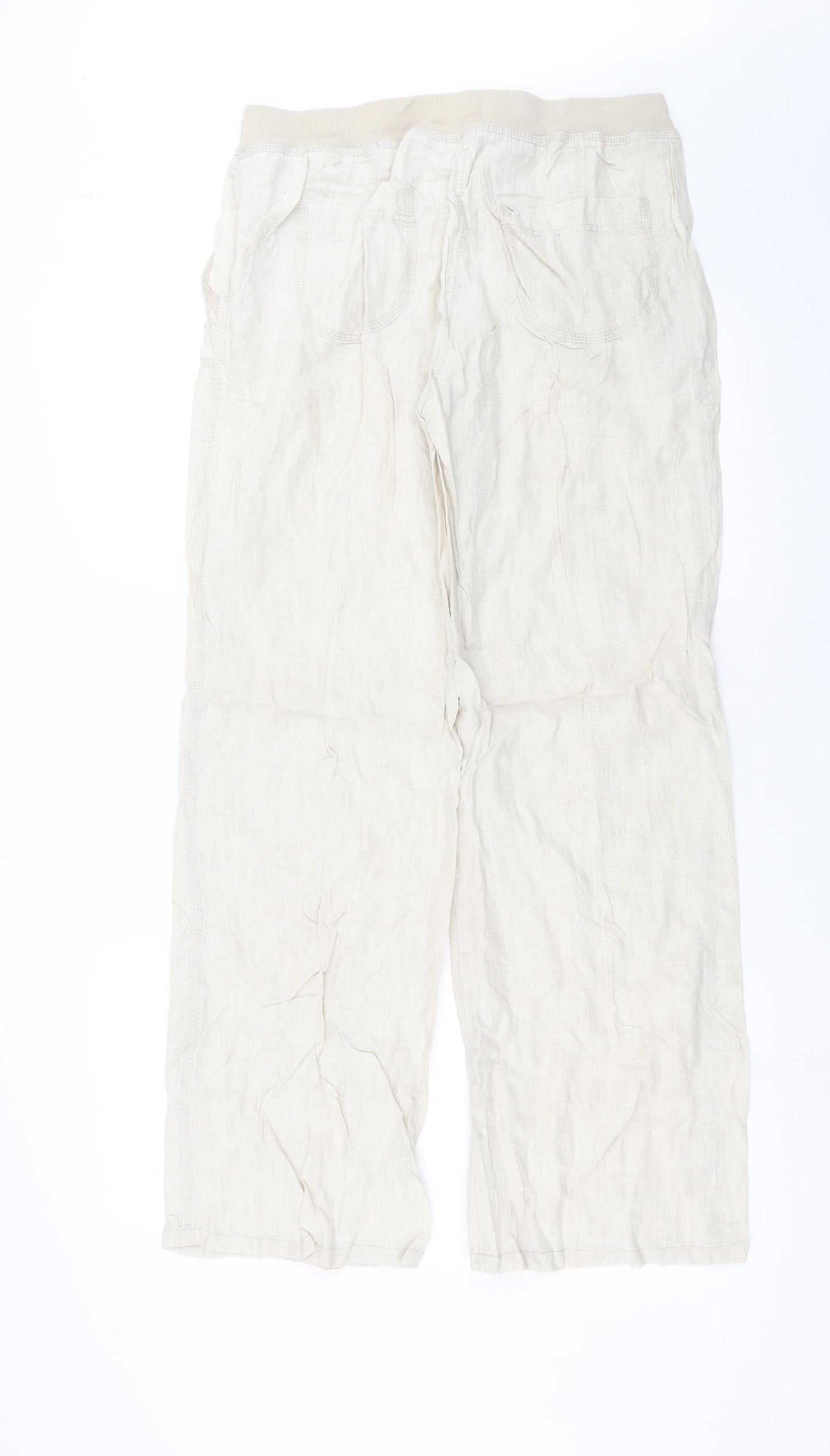 Marks and Spencer Womens Beige   Trousers  Size 12 L30 in