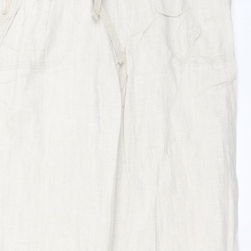 Marks and Spencer Womens Beige   Trousers  Size 12 L30 in