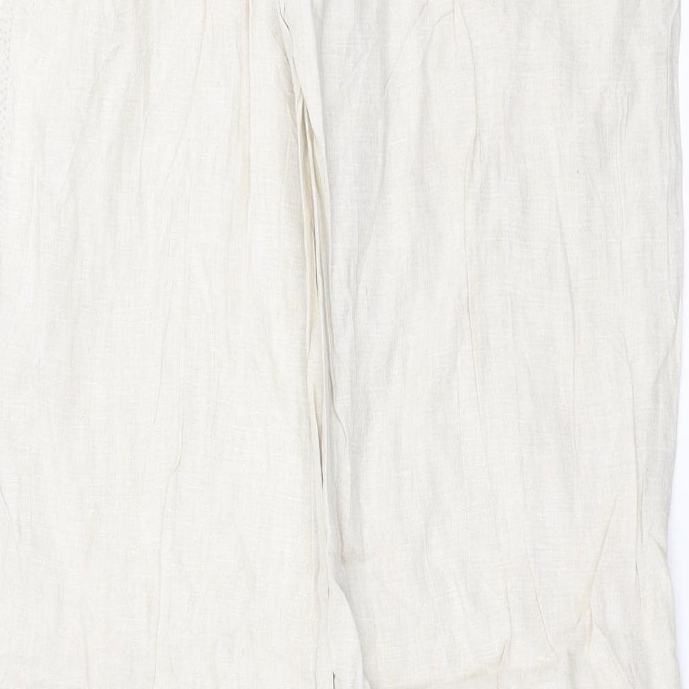 Marks and Spencer Womens Beige   Trousers  Size 12 L30 in