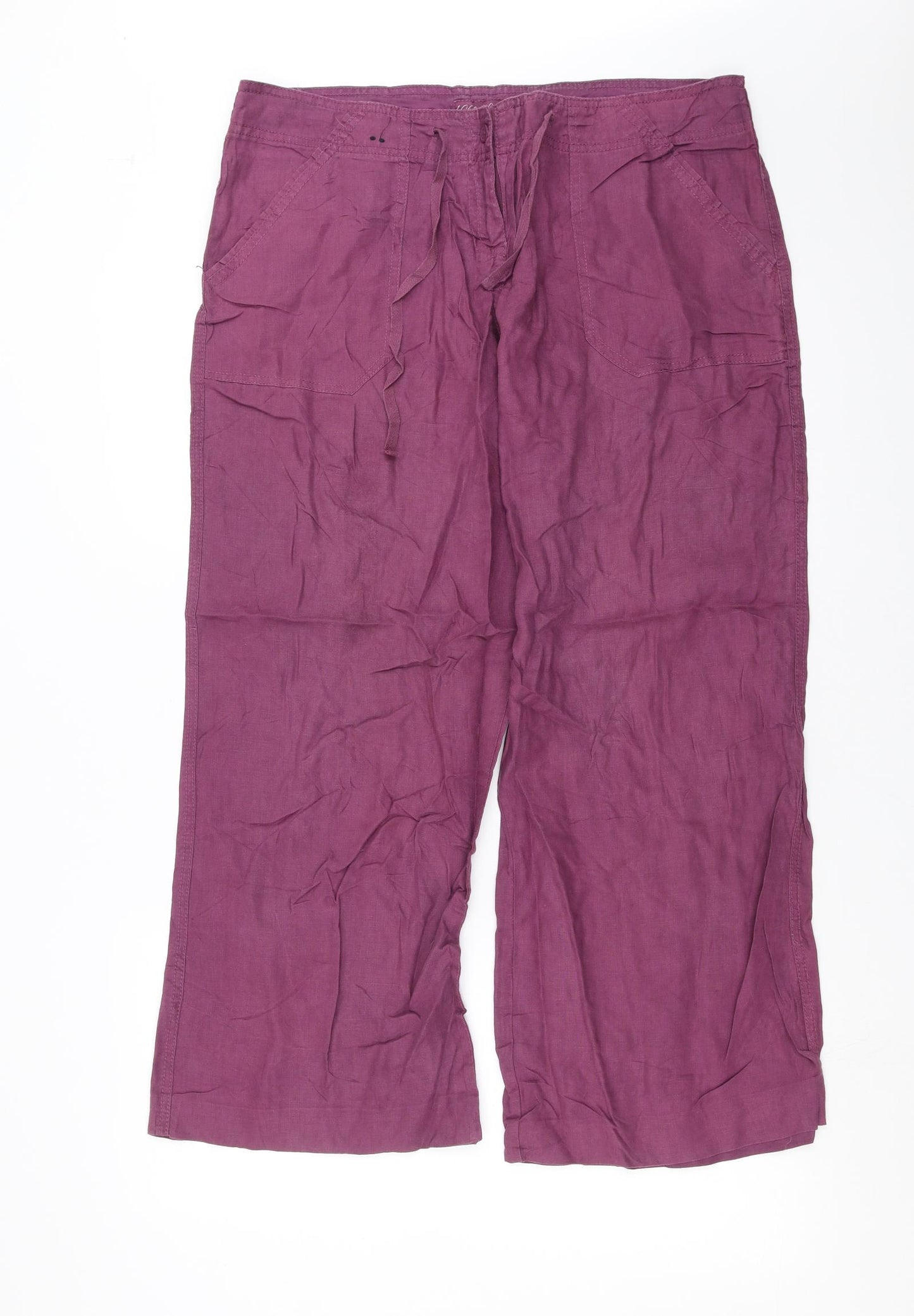 Primark Womens Purple   Trousers  Size 14 L27 in