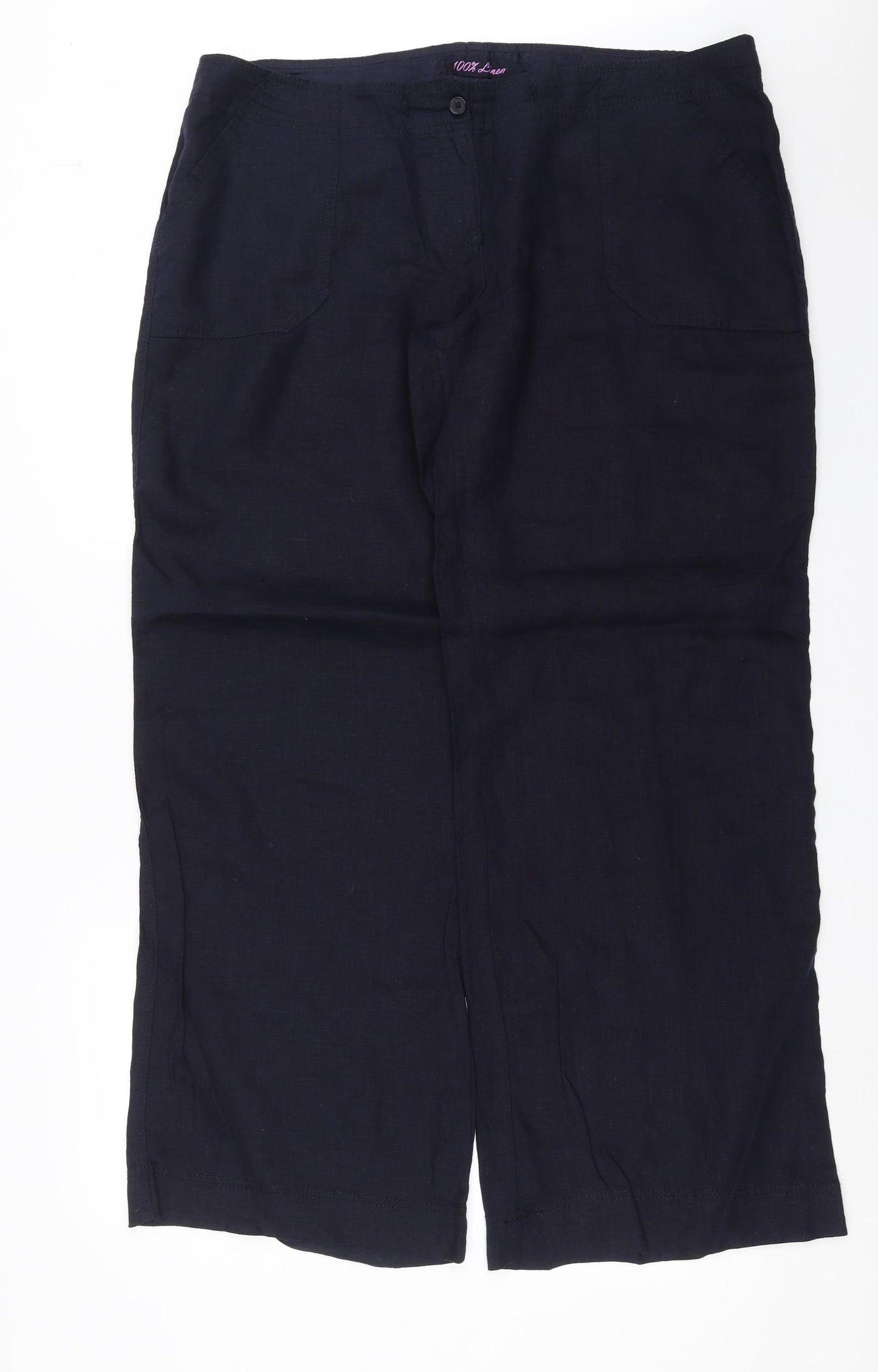 Primark Womens Blue   Trousers  Size 16 L31 in