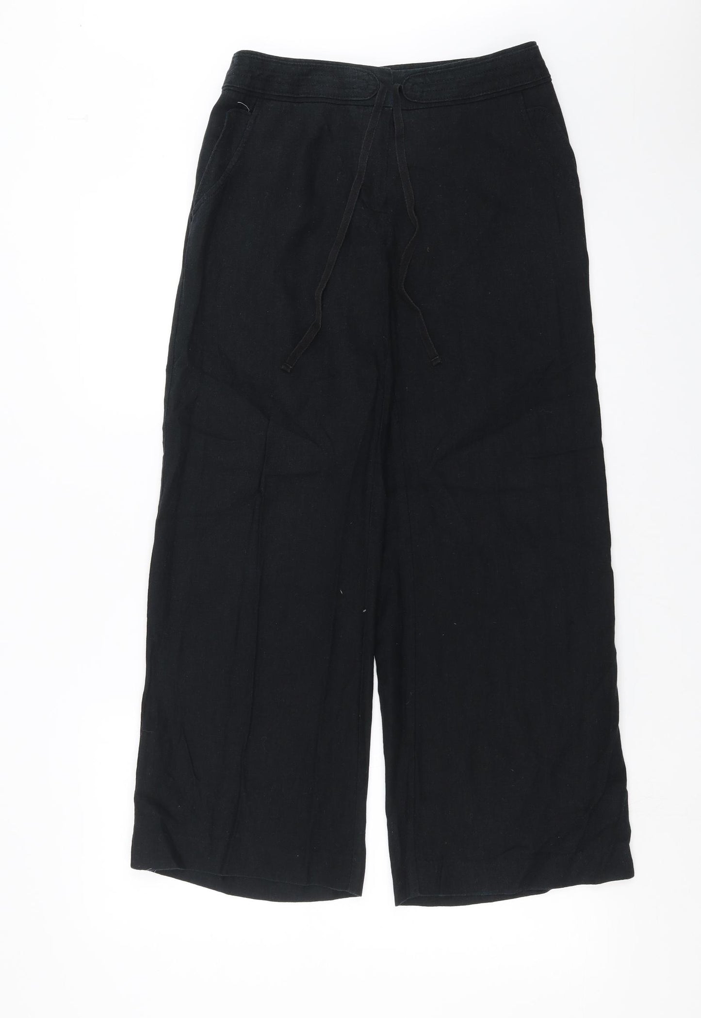 Marks and Spencer Womens Black   Trousers  Size 10 L28 in - short Leg