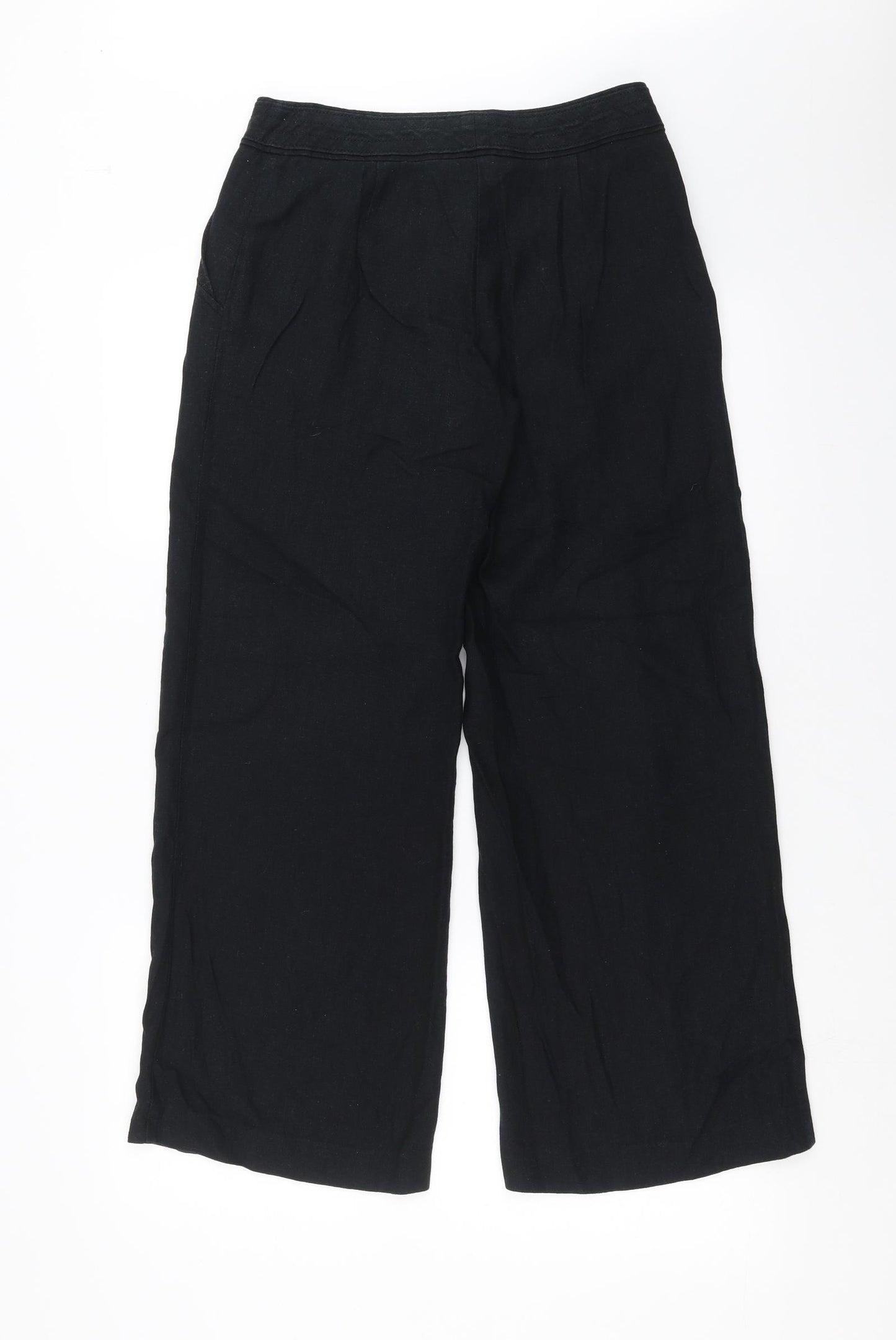 Marks and Spencer Womens Black   Trousers  Size 10 L28 in - short Leg