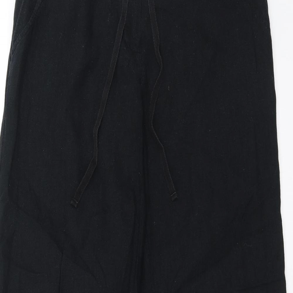 Marks and Spencer Womens Black   Trousers  Size 10 L28 in - short Leg