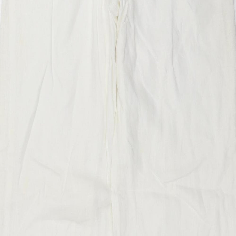 Marks and Spencer Womens White   Trousers  Size 12 L33 in - em
