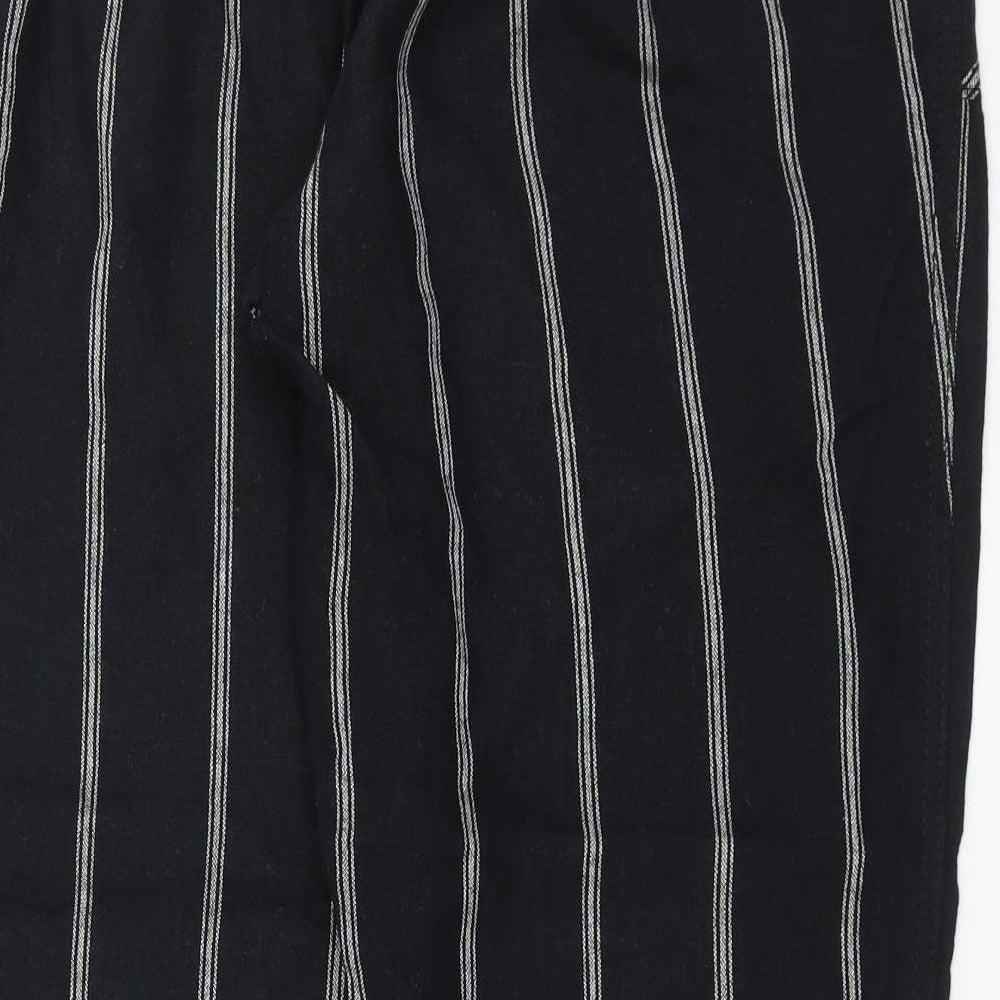 George Womens Black Striped  Trousers  Size 16 L30 in