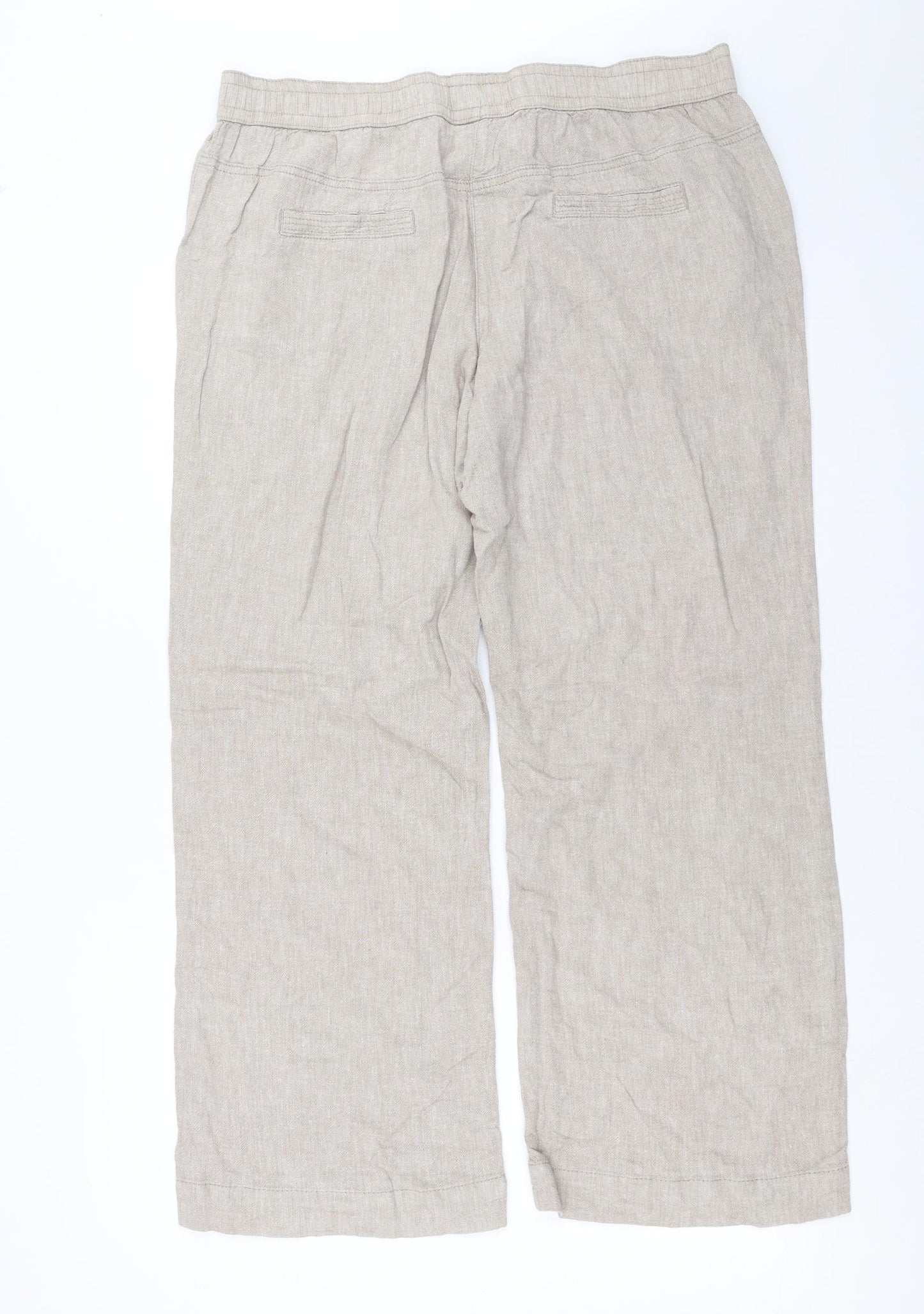 George Womens Beige   Trousers  Size 16 L28 in